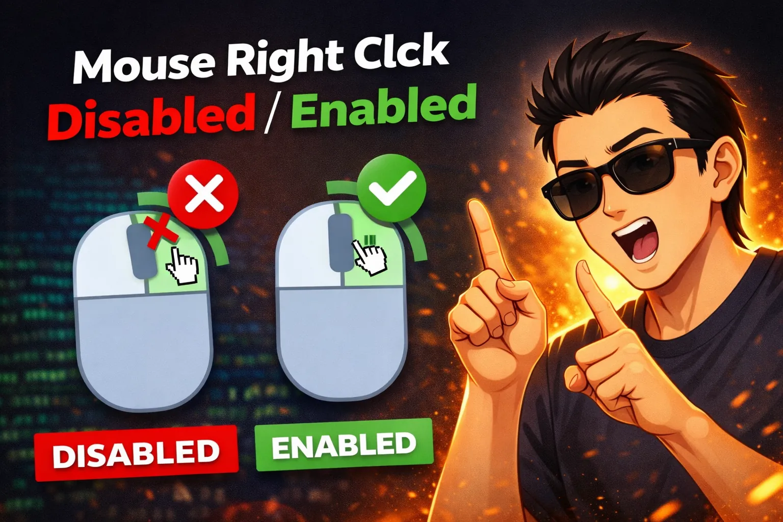 Mouse Right Click Disabled/Enabled